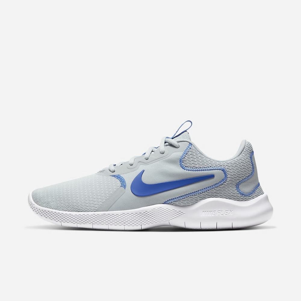 Chaussure De Running Nike Flex Experience Run 9 (Extra Wide) Platine 0153-948 Pure Platinum/White/Game Royal Homme | NWT-01192459